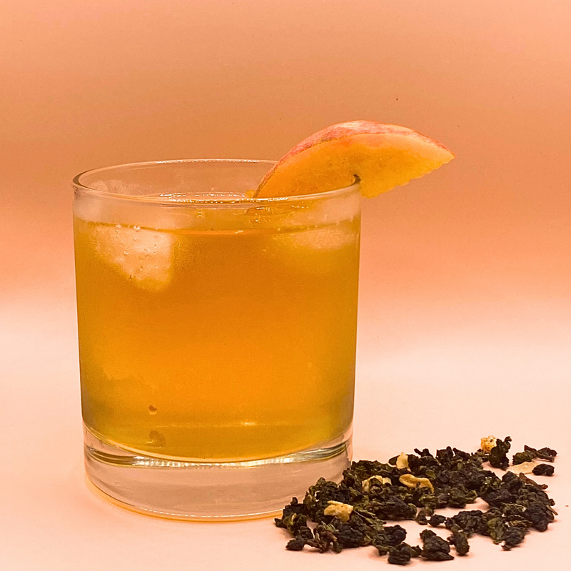 iced peach oolong tea